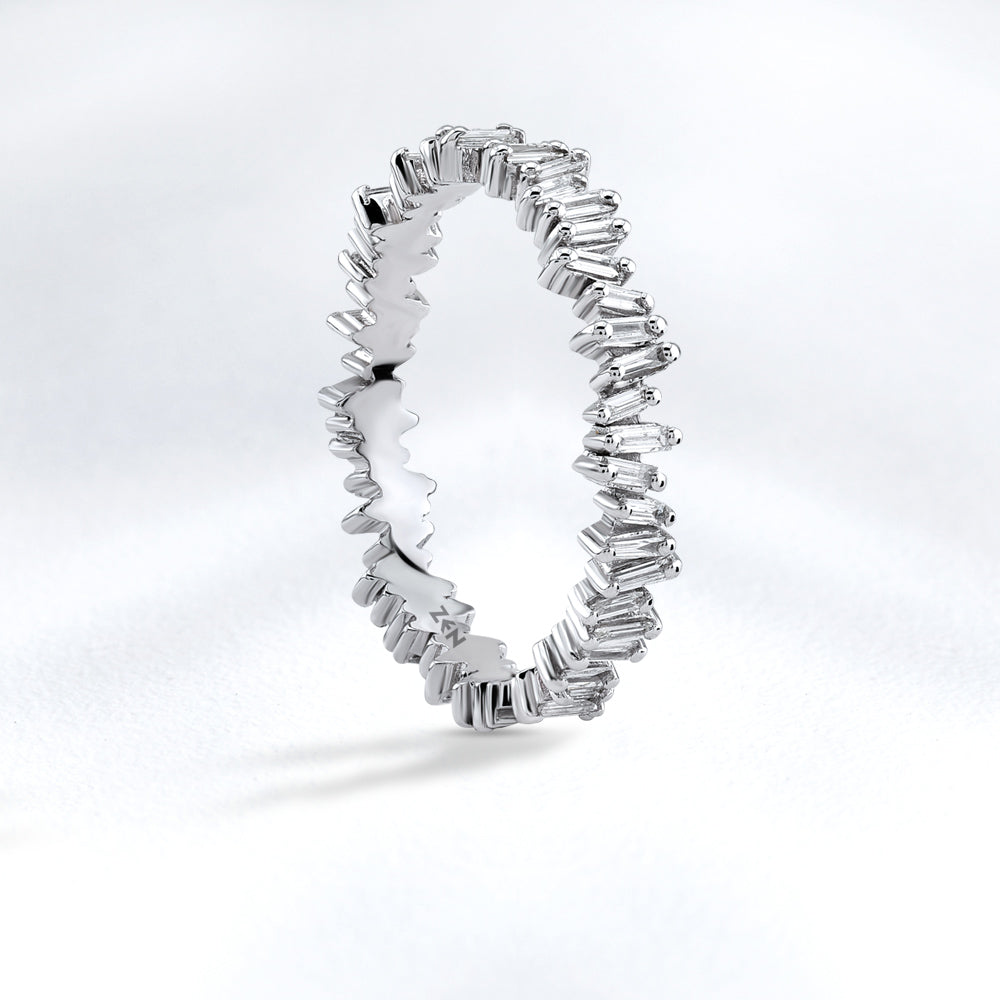 0.60 ct. Baguette Diamantring