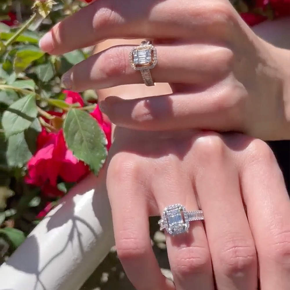 1.00 ct. Baguette Diamantring
