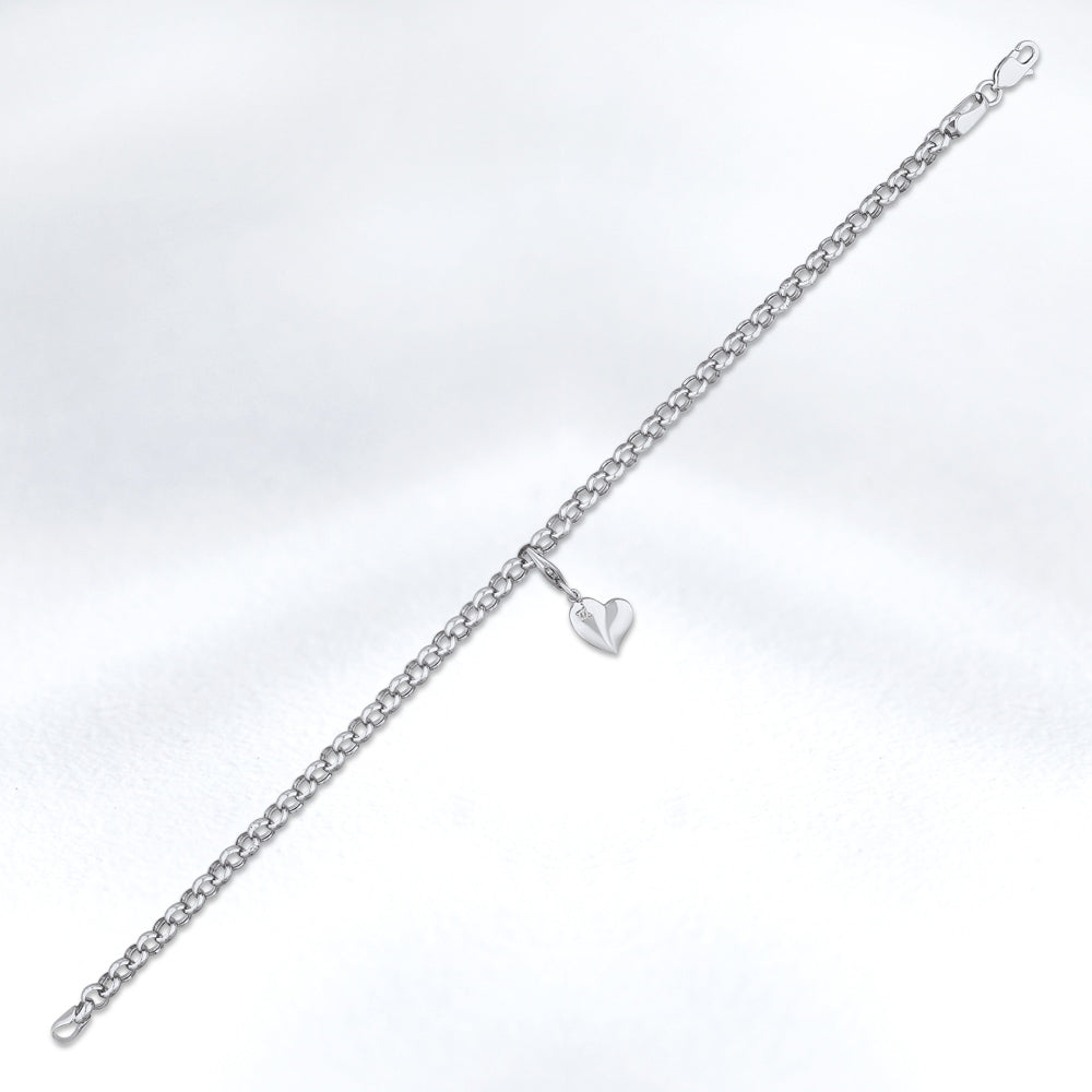 0.02 ct. Charm Herz Armband