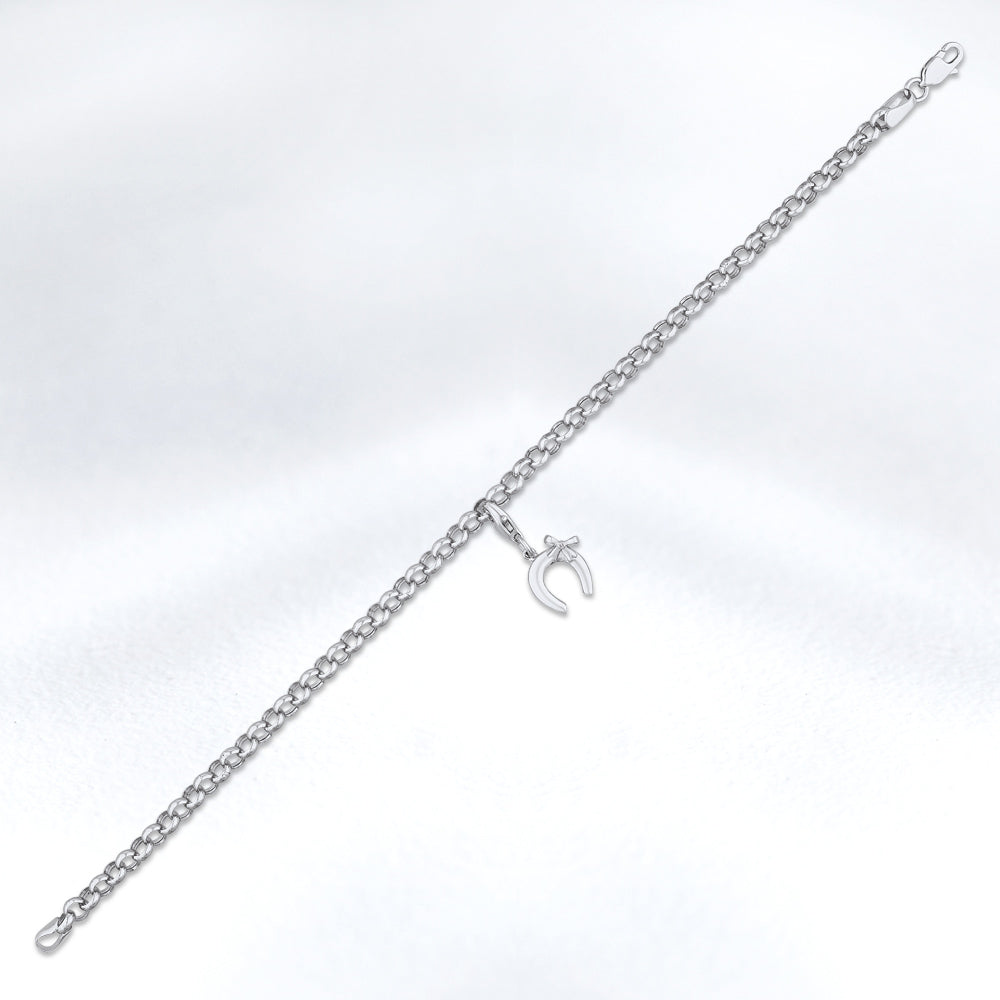 0.01 ct. Charm Hufeisen Armband