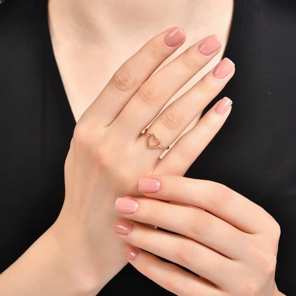 0.01 ct. Herz Diamantring