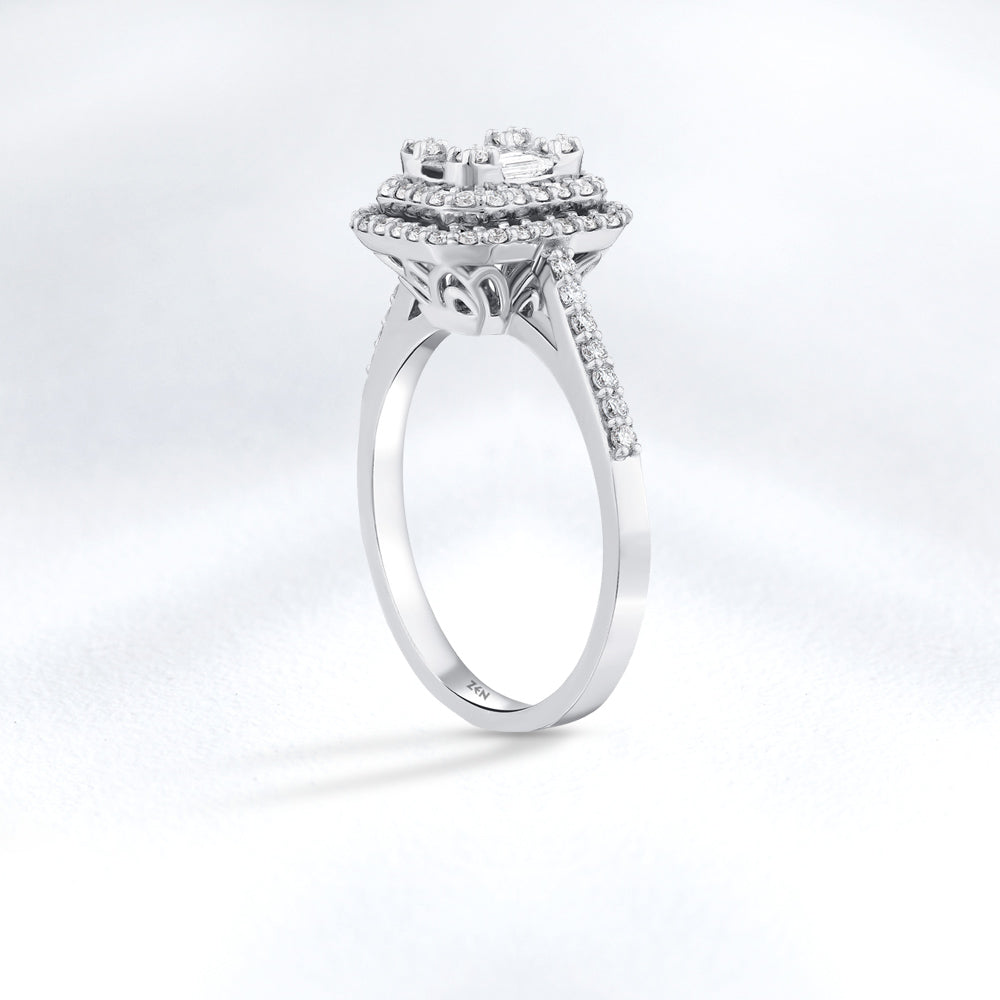 0.54 ct. Baguette Diamond Ring