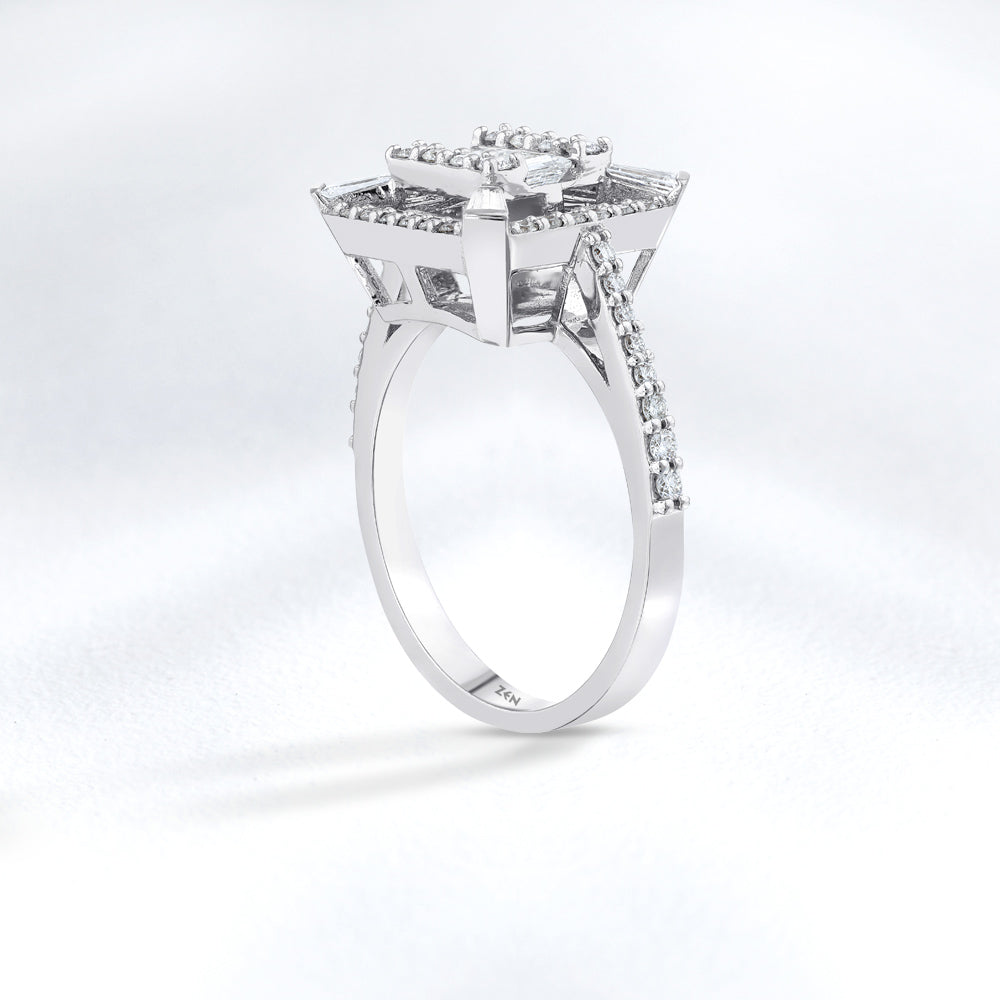 0.77 ct. Design Diamantring