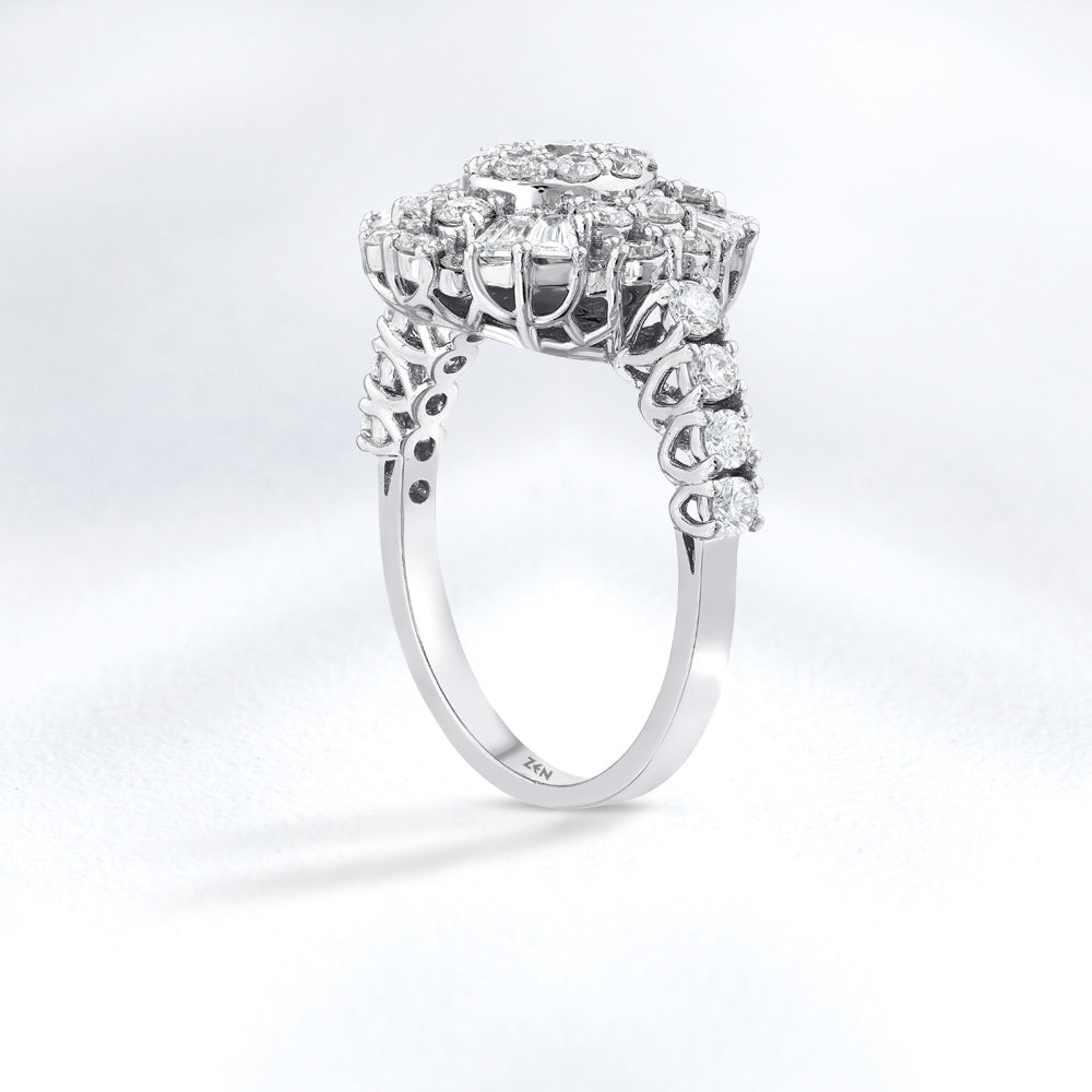 1.52 ct. Design Diamantring
