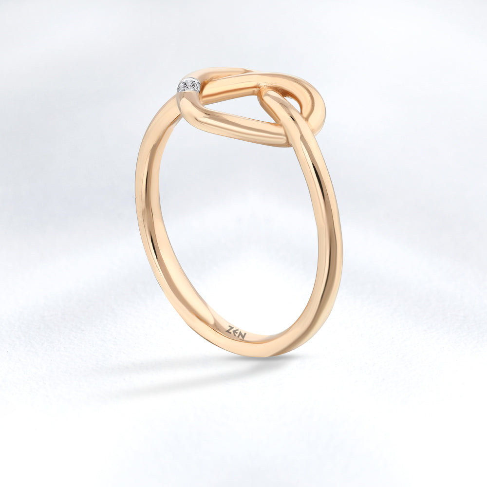 0.01 ct. Herz Diamantring