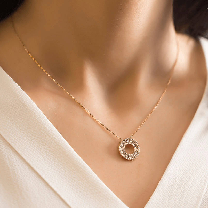 0.75 ct. Design Diamant Halskette