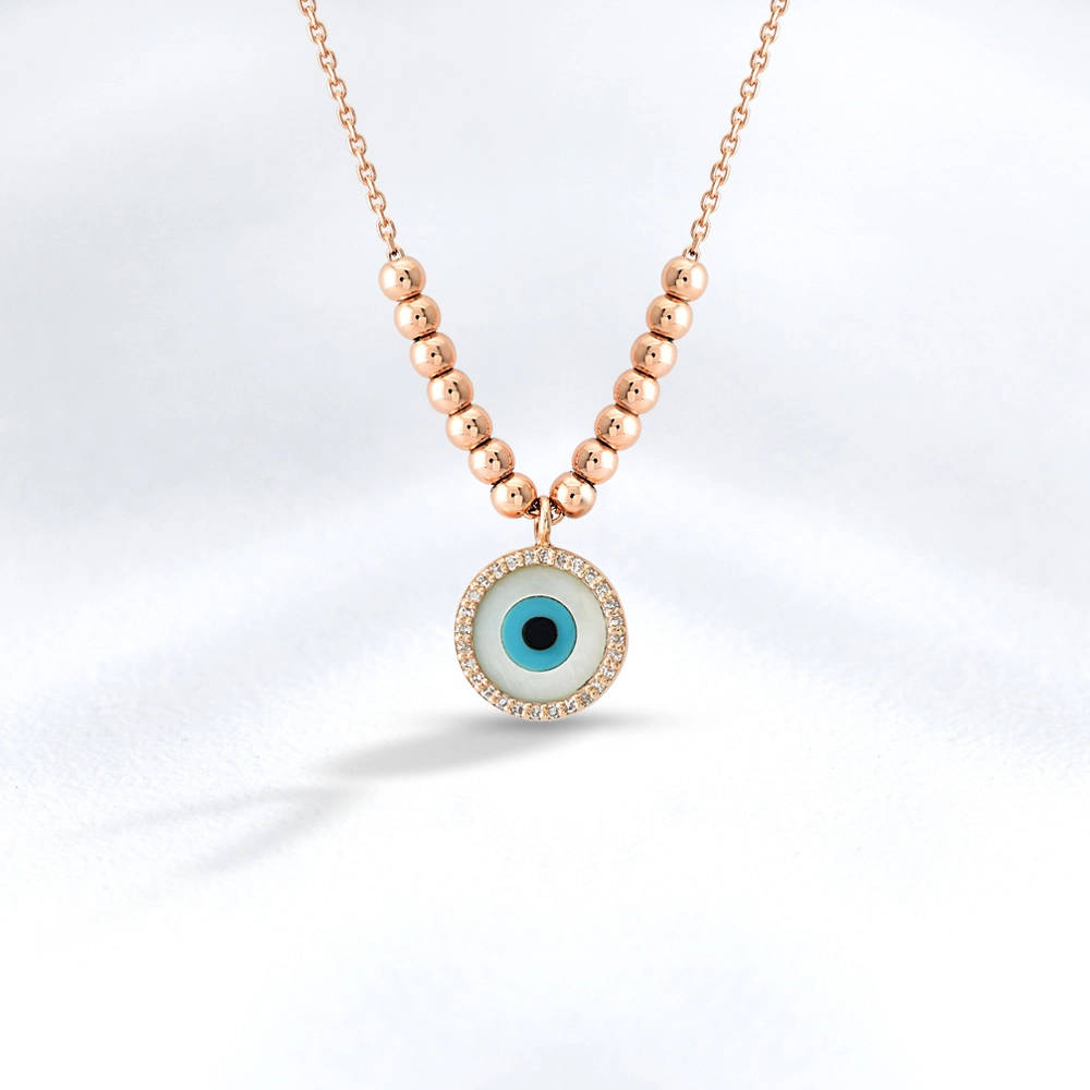 0.08 ct. Eye Diamond Necklace