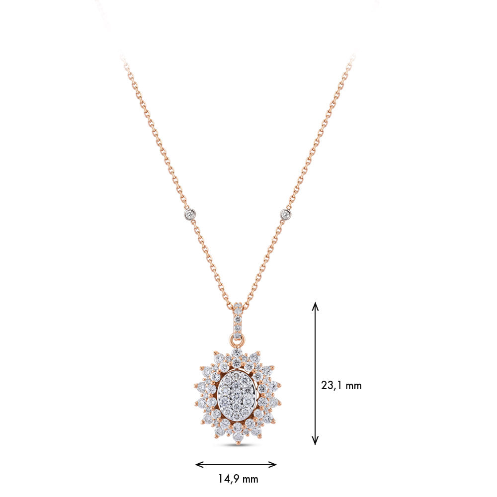 1.04 ct. Design Pendant with Chain