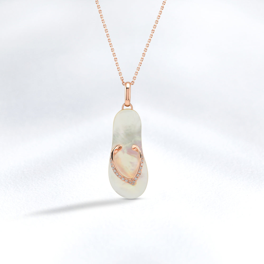 0.09 ct. Design Anhänger mit Halskette