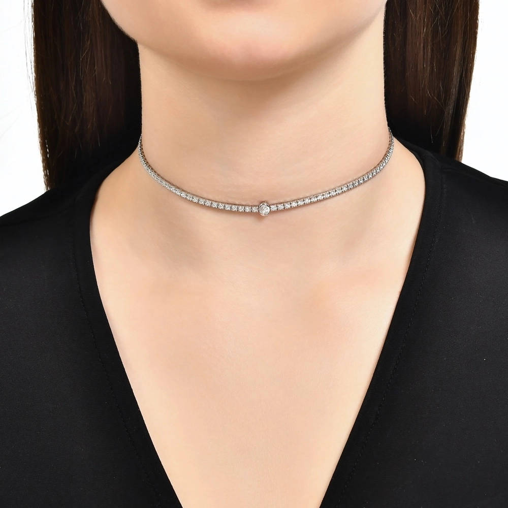 1.19 ct. Choker Diamant Halskette