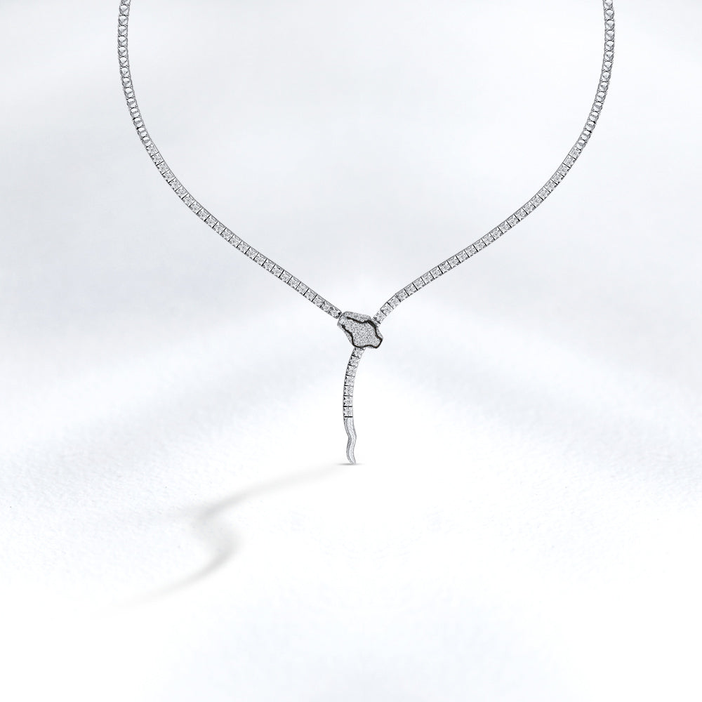 2.16 ct. Tennis Diamant Halskette