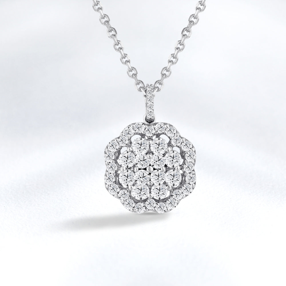 0.97 ct. Design Diamant Halskette