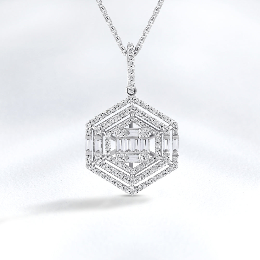 0.89 ct. Design Diamant Halskette
