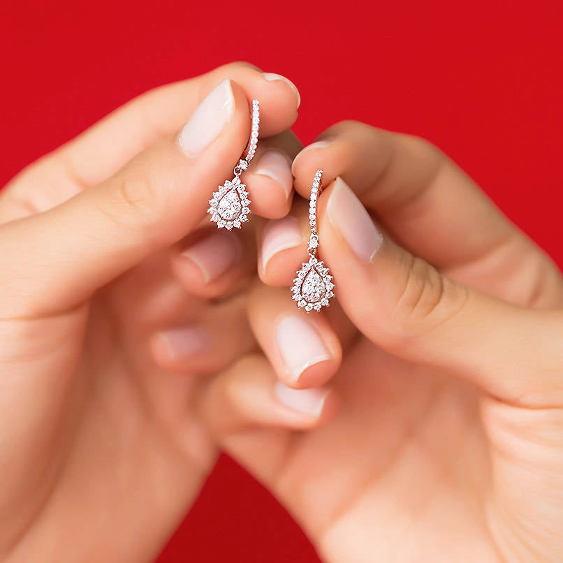 0.92 ct. Design Diamant Ohrringe