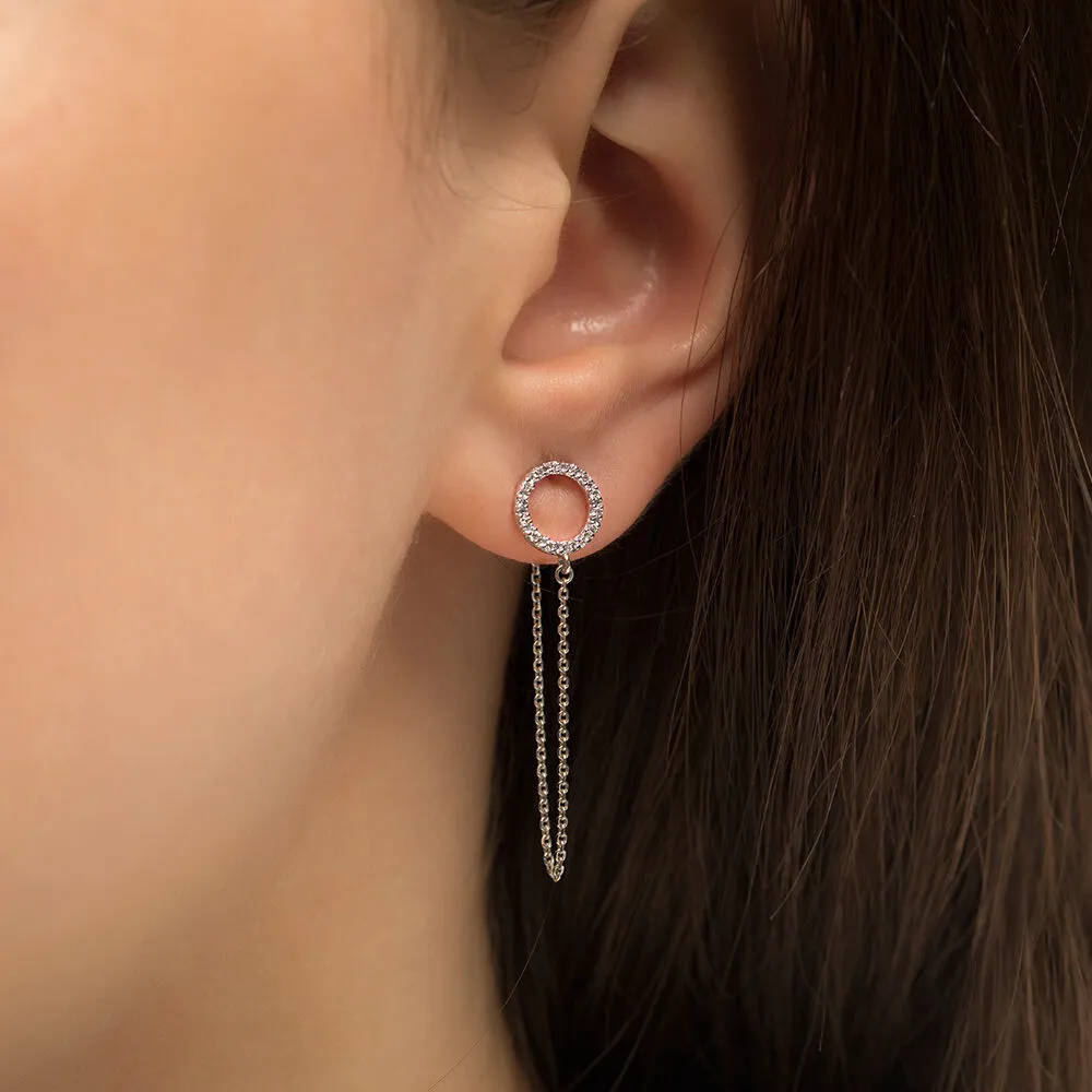 0.13 ct. Design Diamant Ohrringe