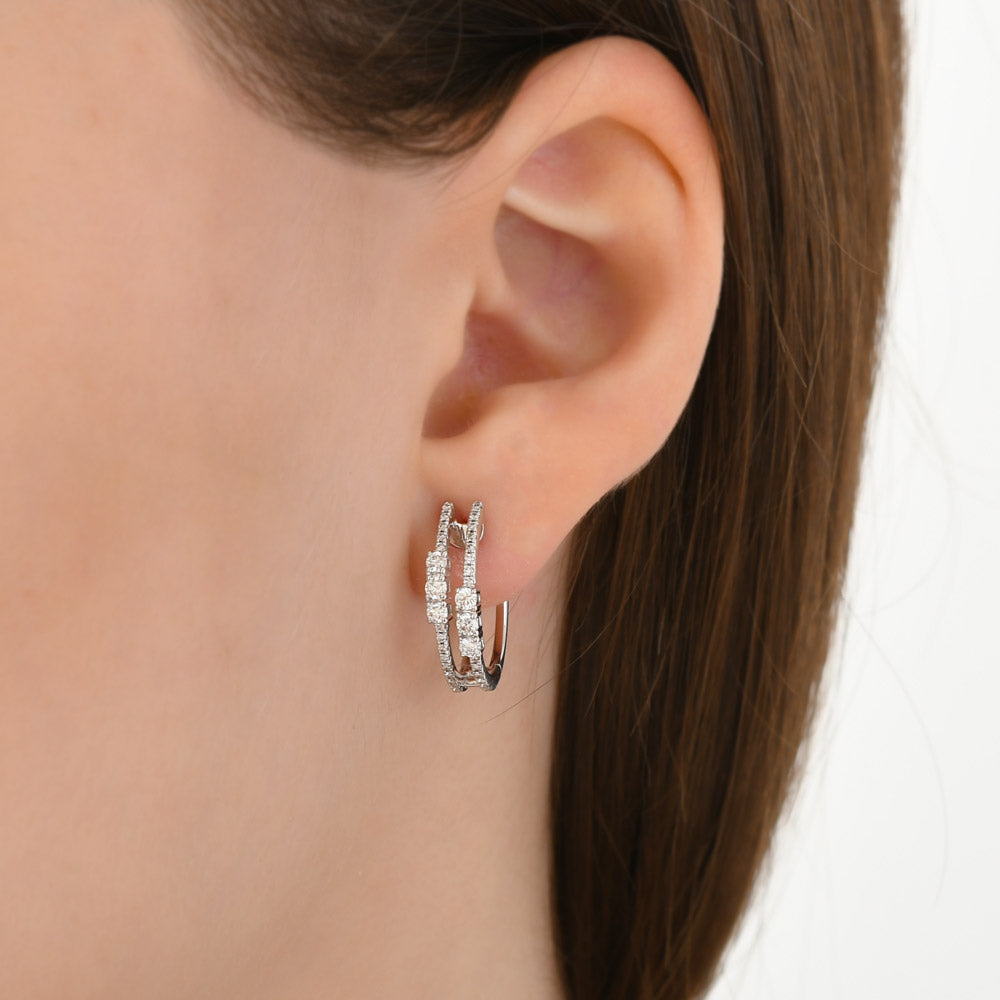 0.62 ct. Creolen Diamant Ohrringe