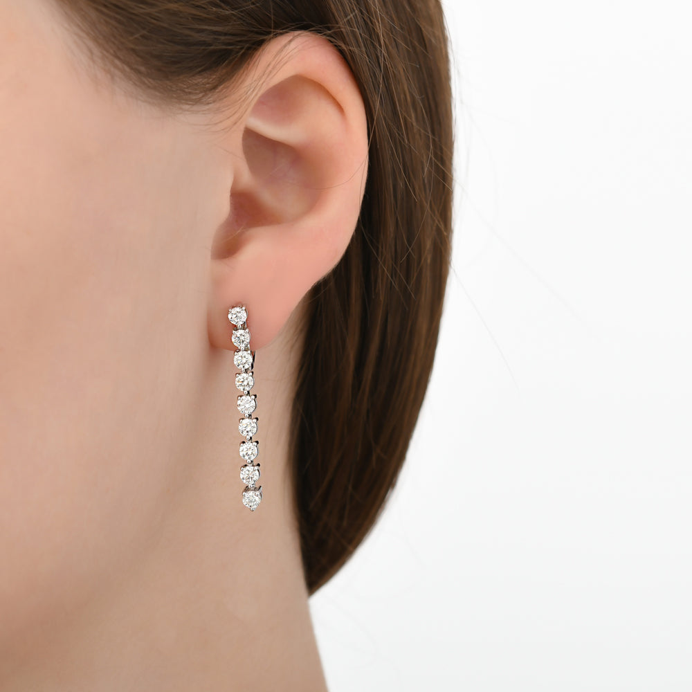2.00 ct. Tennis Diamant Ohrringe