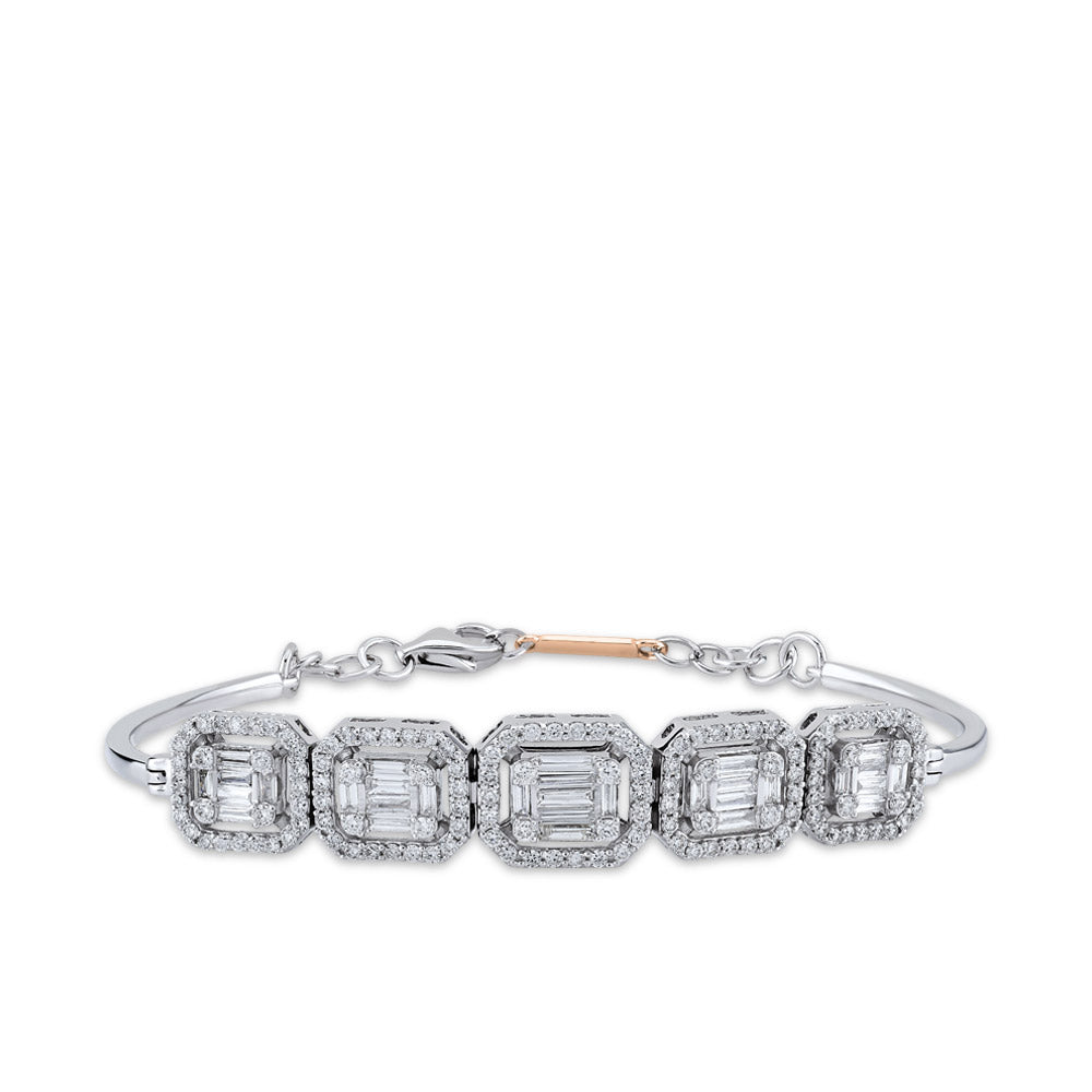 1.18 ct. Baguette Diamantarmband