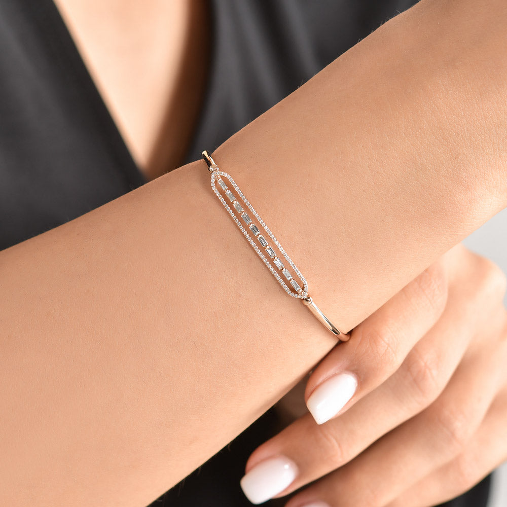 0.53 ct. Baguette Diamantarmband