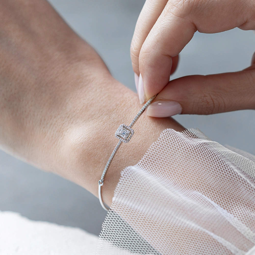 0.36 ct. Baguette Diamantarmband