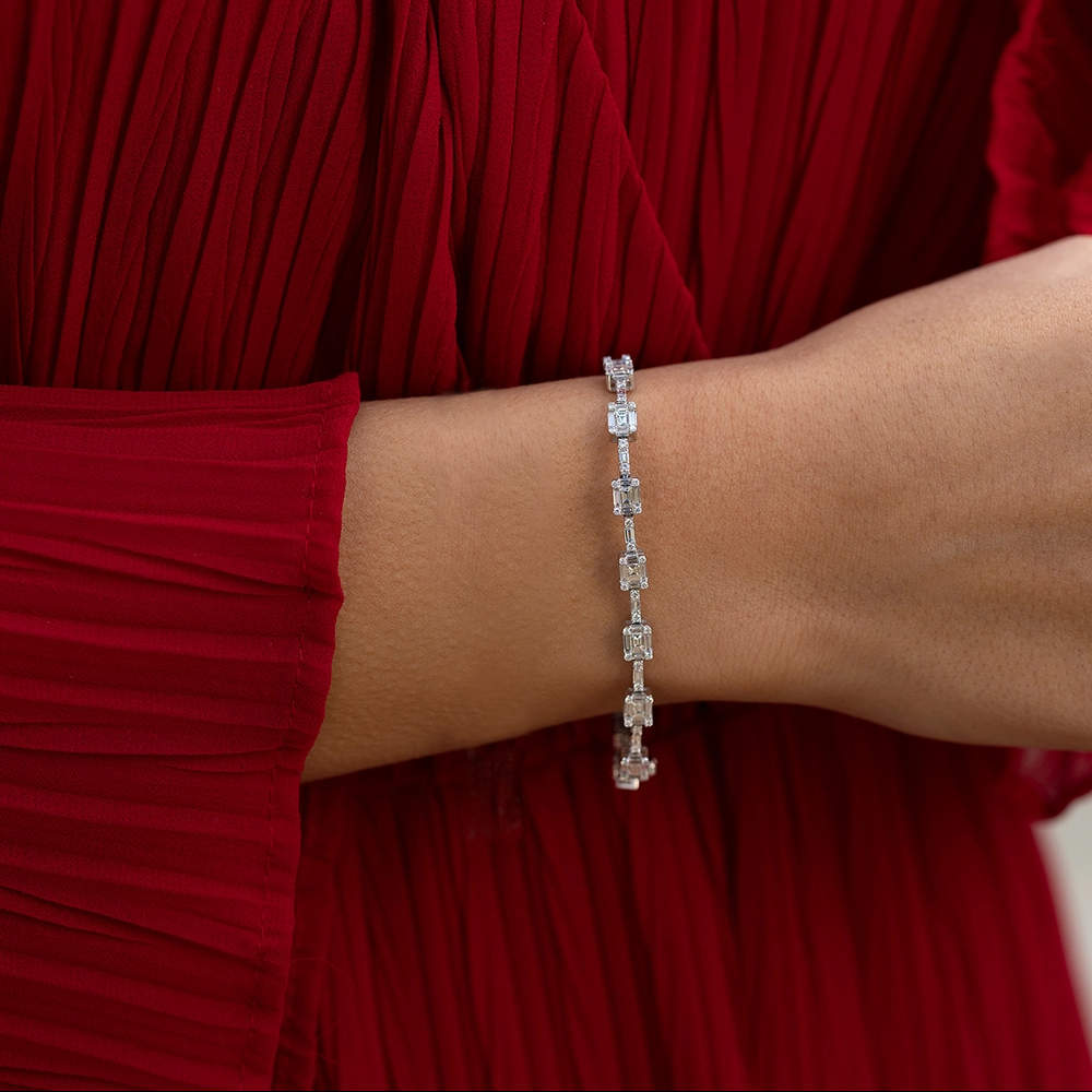 Baguette Diamantarmband - test