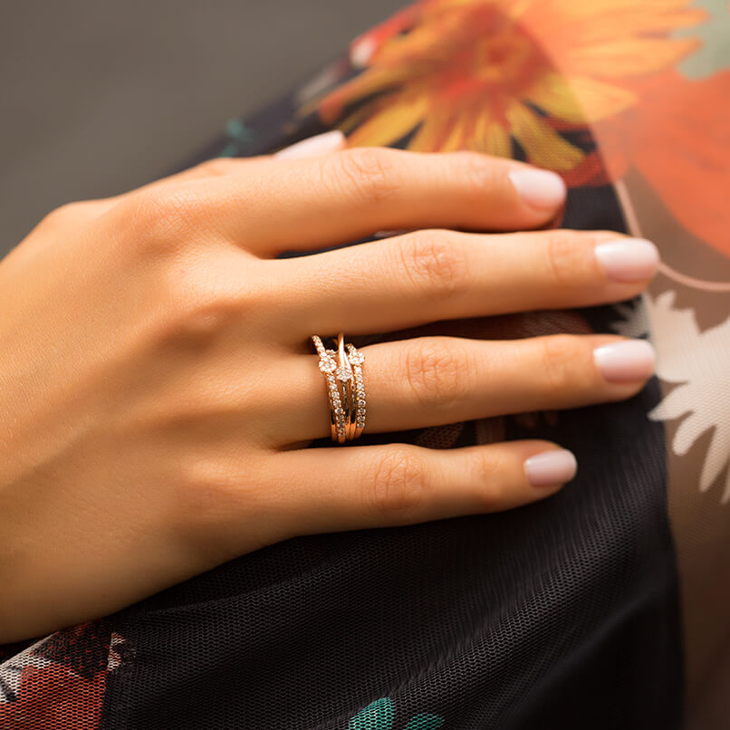 0.74 ct. Design Diamantring