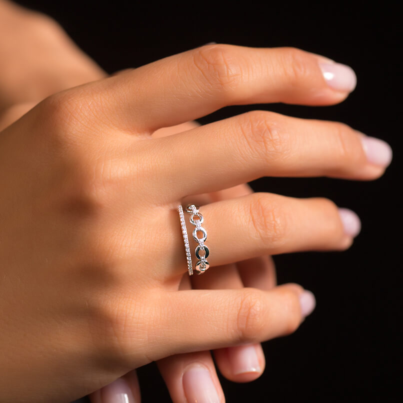 0.18 ct. Duett Diamantring