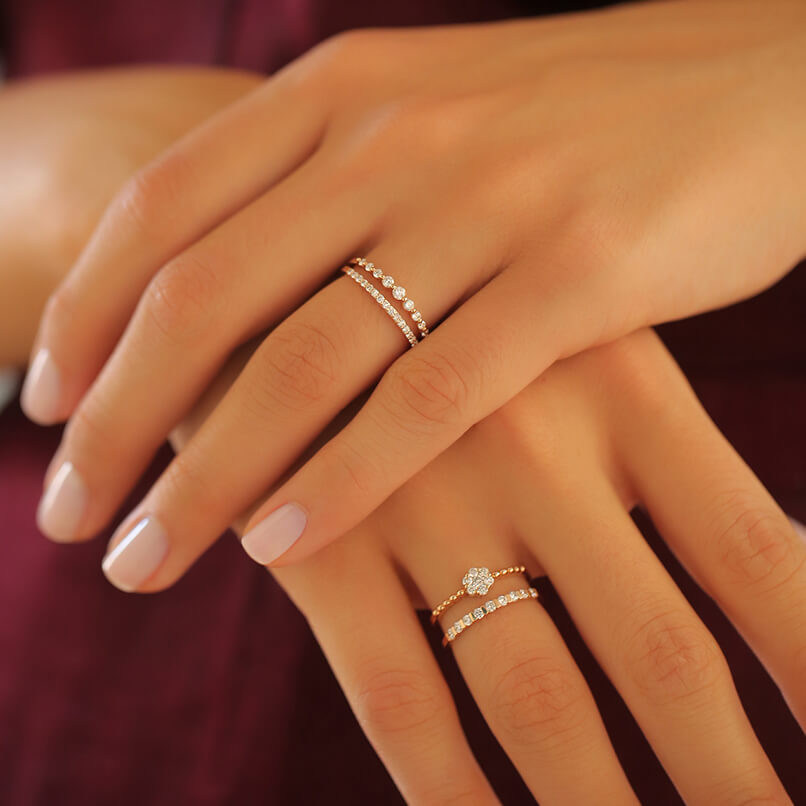 0.36 ct. Duett Diamantring