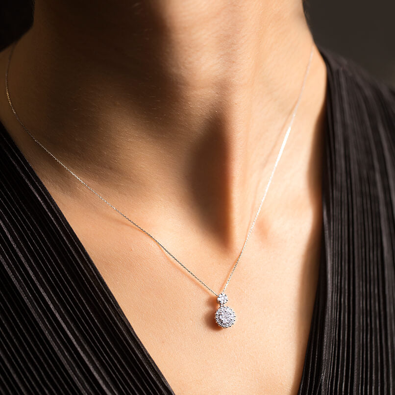 0.34 ct. Design Diamant Halskette