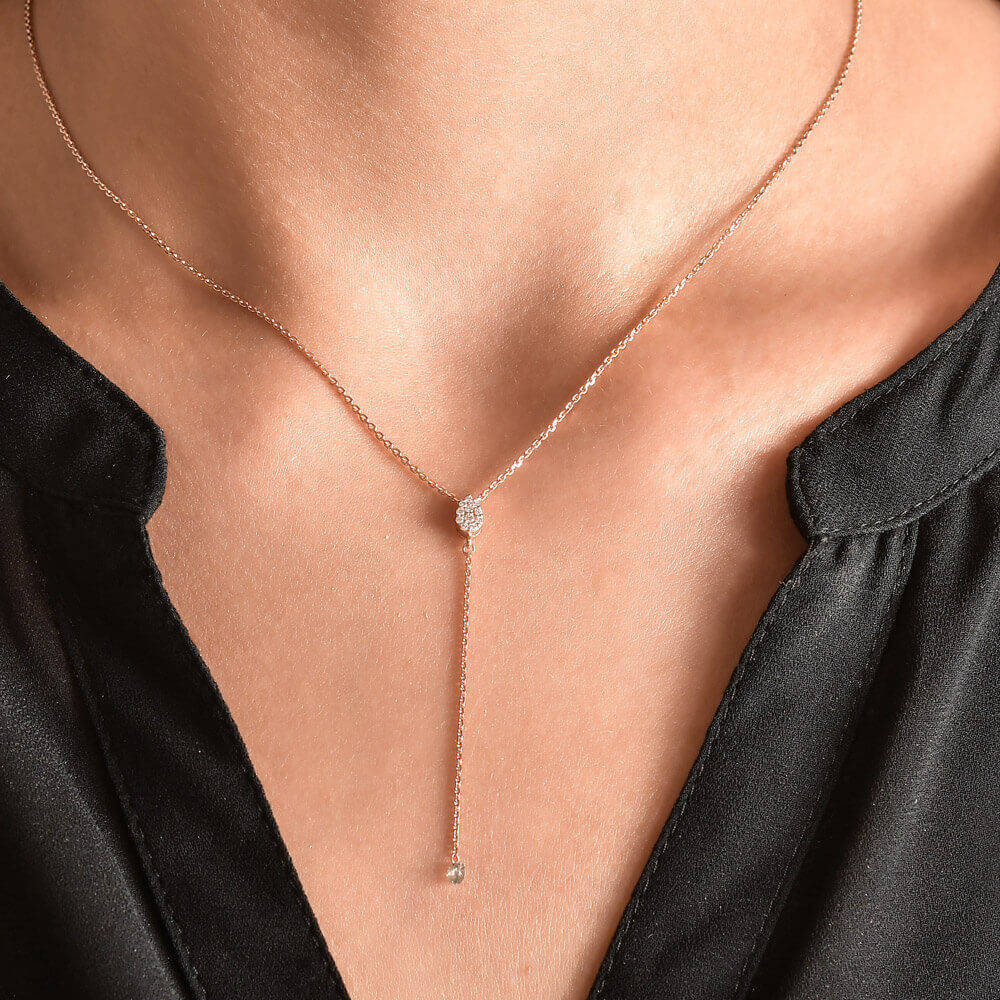 0.19 ct. Design Diamant Halskette