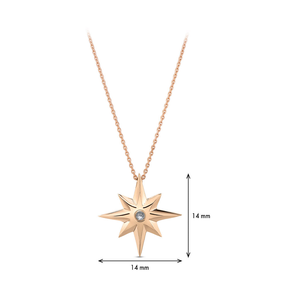 0.02 ct. Design Pendant with Chain