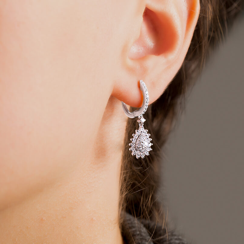 0.92 ct. Design Diamant Ohrringe
