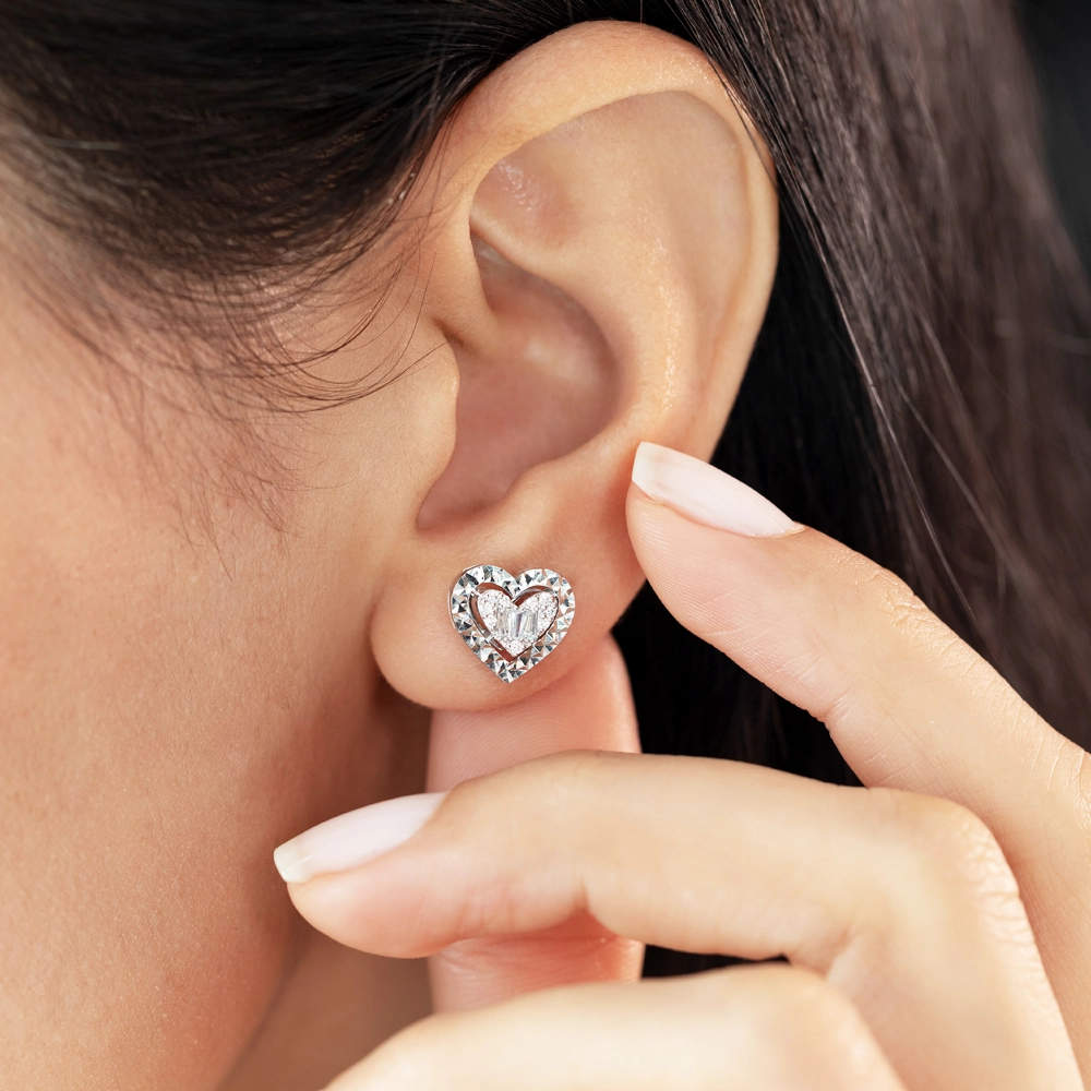 0.21 ct. Herz Diamant Ohrstecker