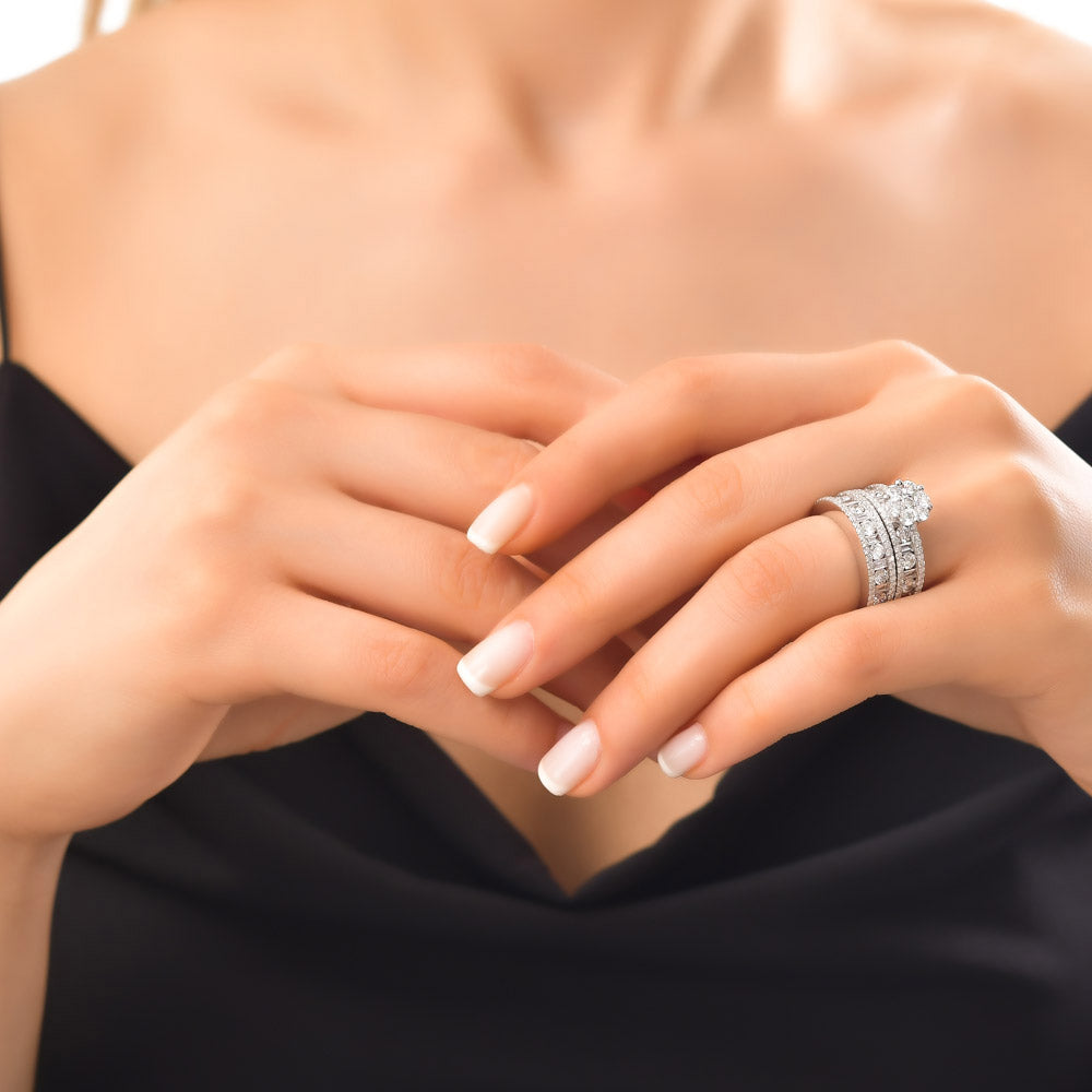 2.98 ct. Twins Diamond Engagement Ring