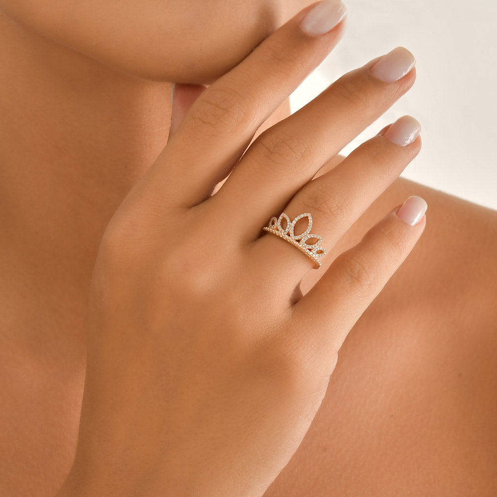 0.21 ct. Krone Diamantring