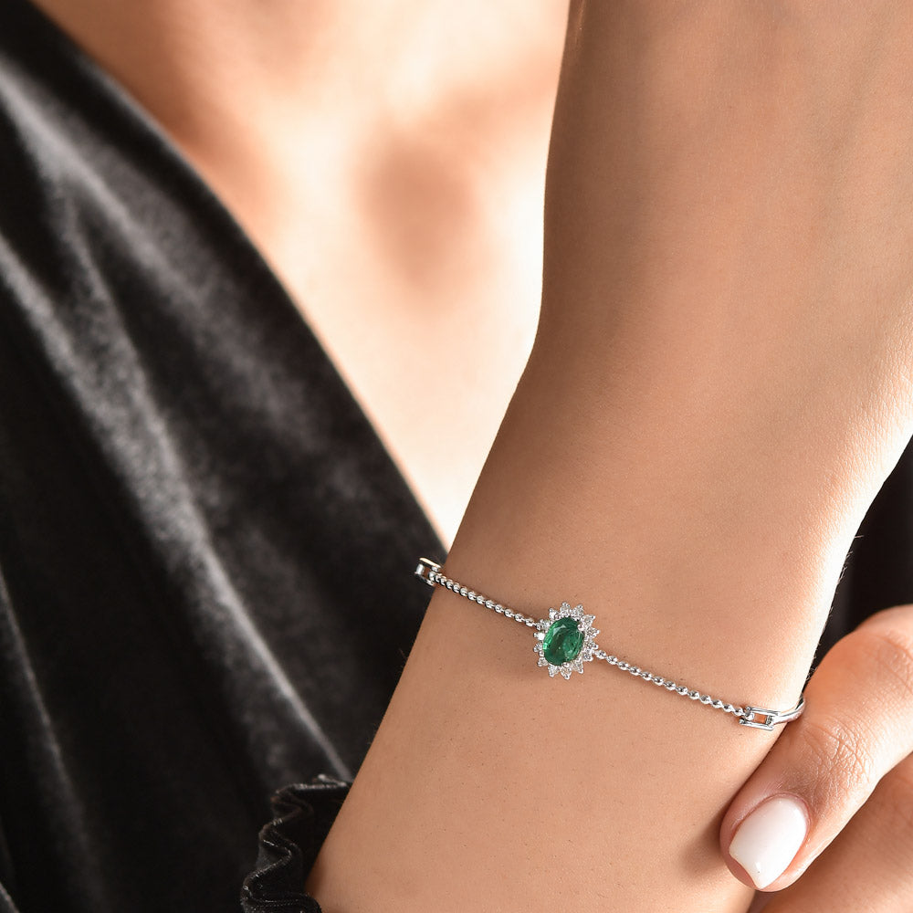 0.80 ct. Emerald Bracelet