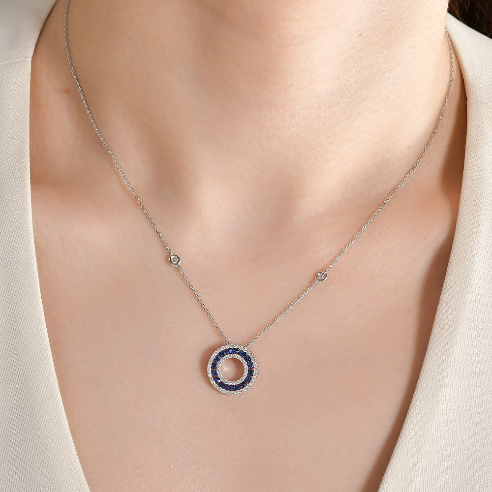 1.07 ct. Sapphire Necklace