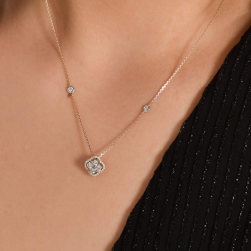 0.45 ct. Design Diamant Halskette
