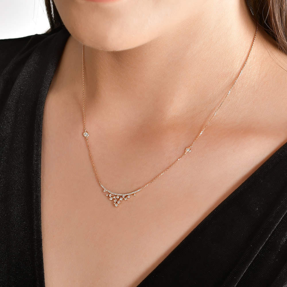 0.33 ct. Design Diamant Halskette