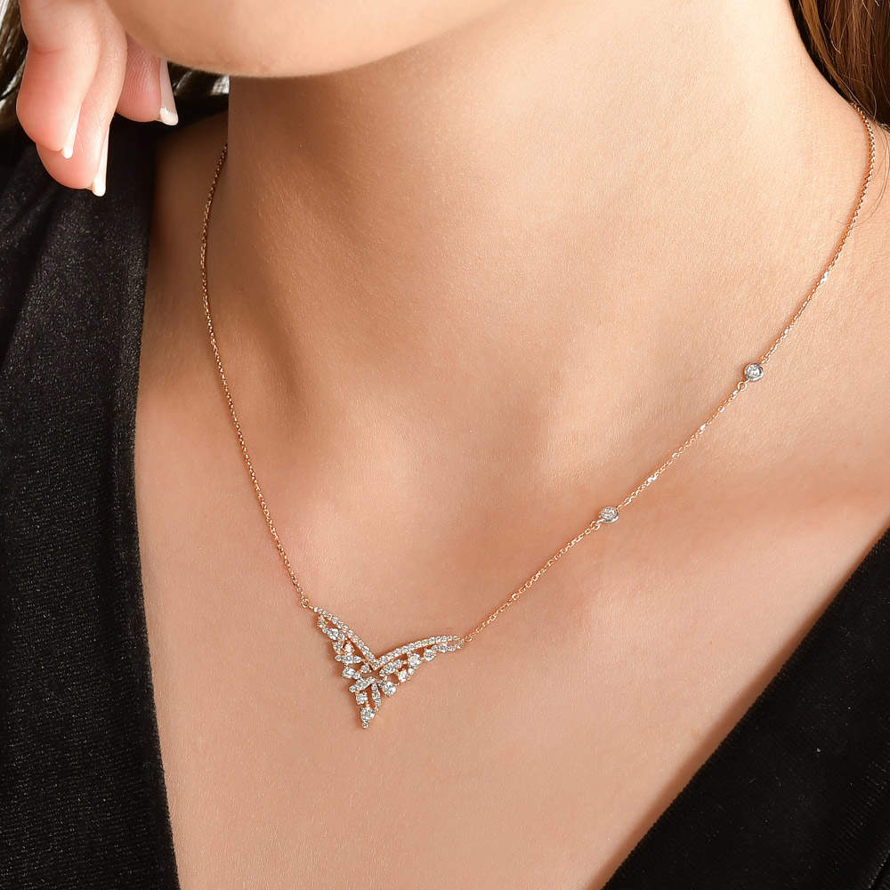 0.78 ct. Design Diamant Halskette