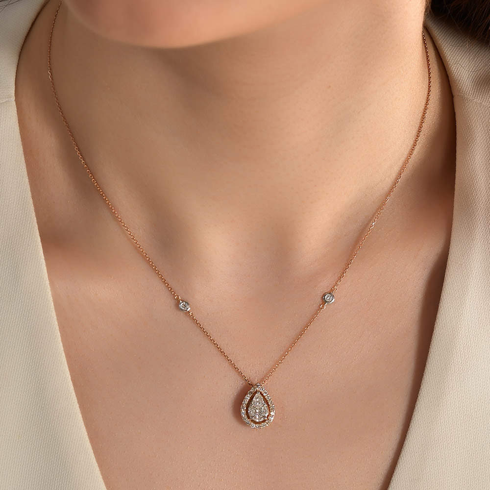 0.72 ct. Design Diamant Halskette