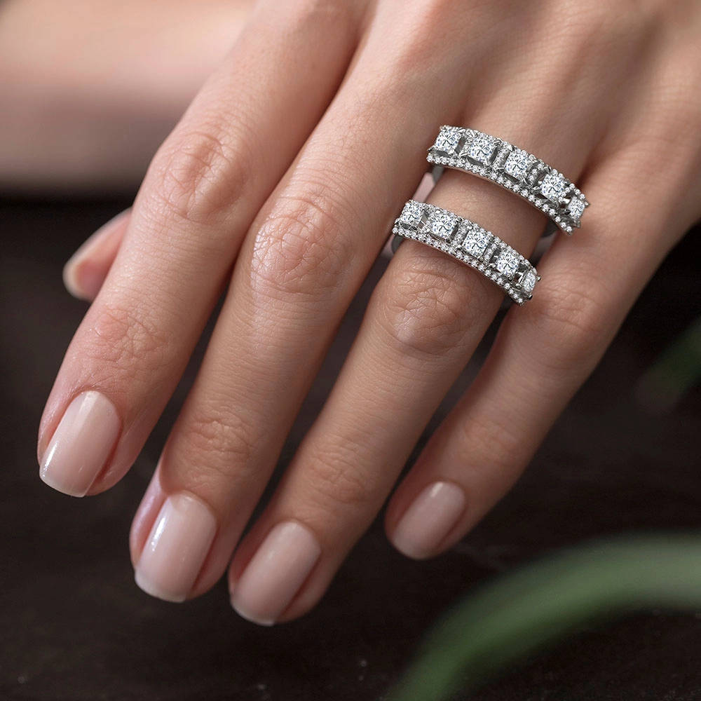 1.20 ct. Fünfstein Diamantring
