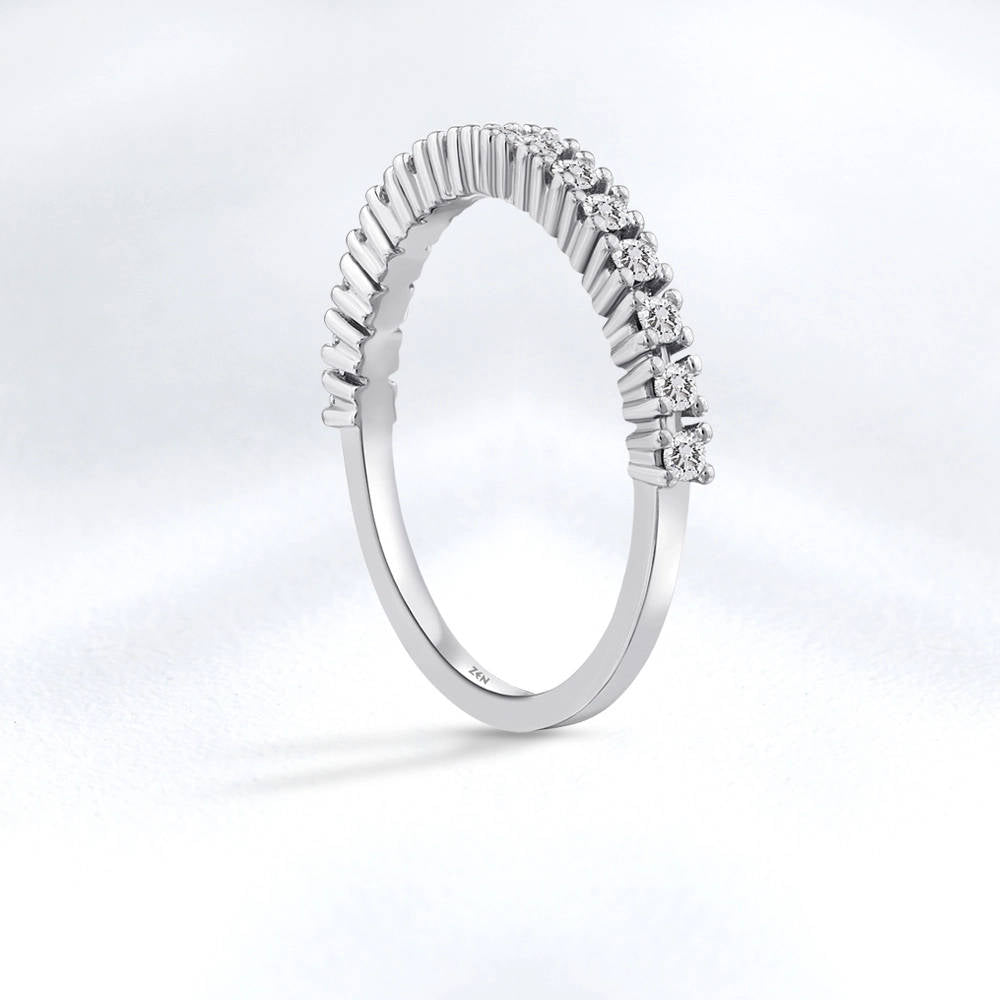 0.25 ct. Halbmemoire Diamantring