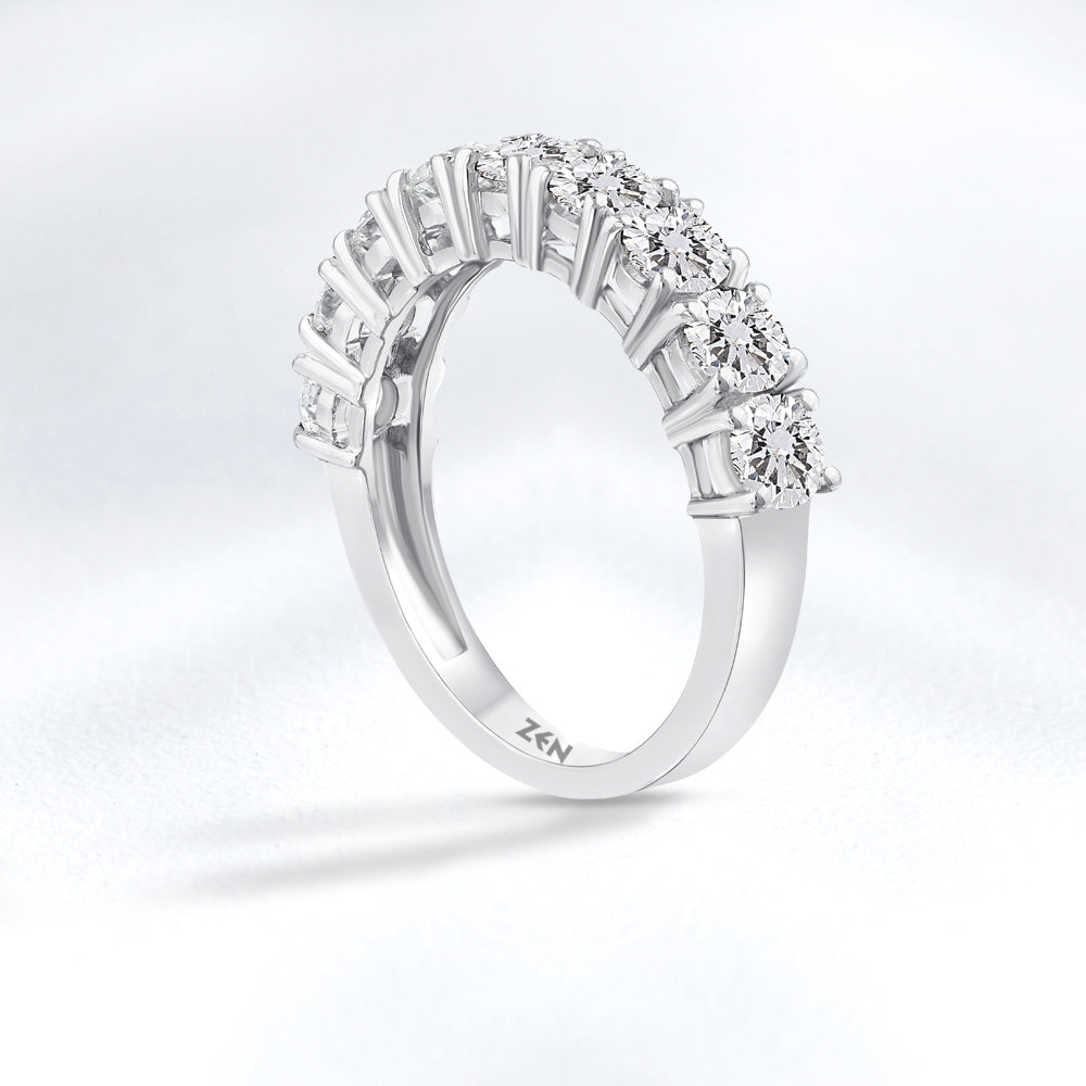 1.65 ct. Halbmemoire Diamantring