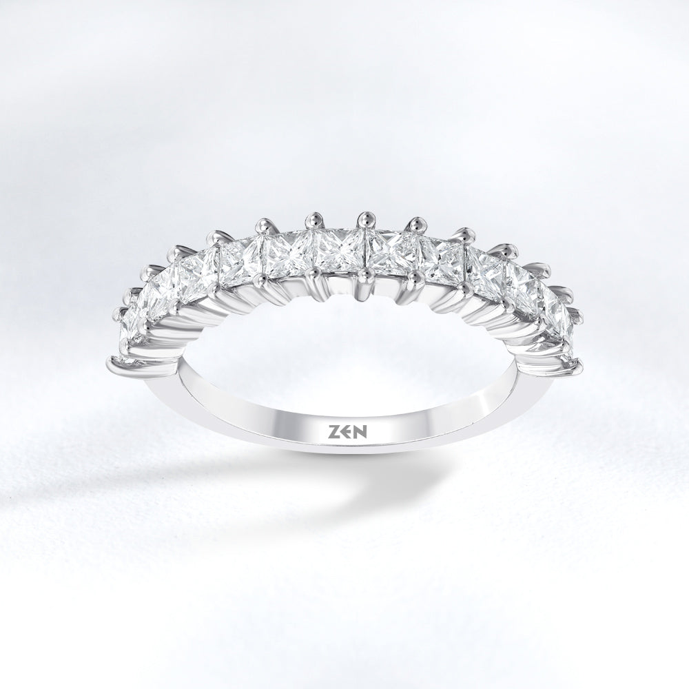 1.05 ct. Halbmemoire Diamantring