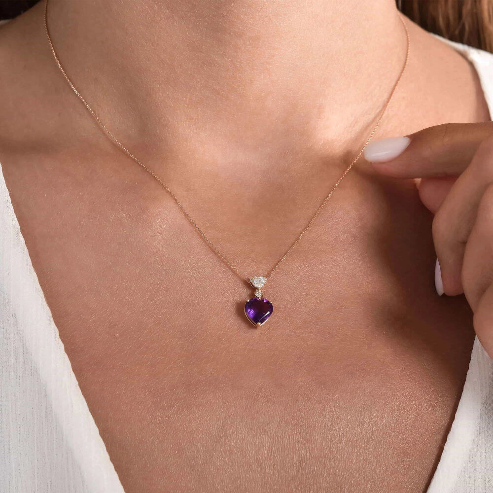 1.59 ct. Amethyst Halskette