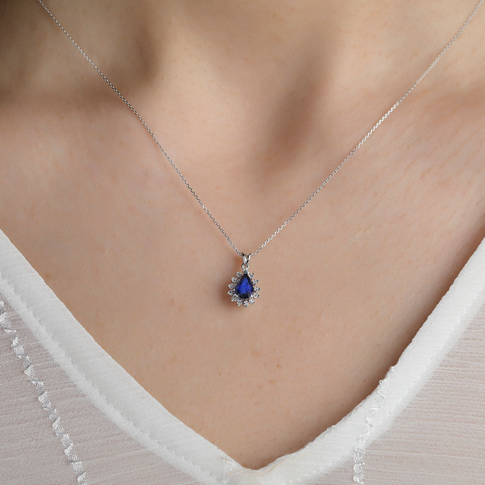 0.42 ct. Sapphire Necklace