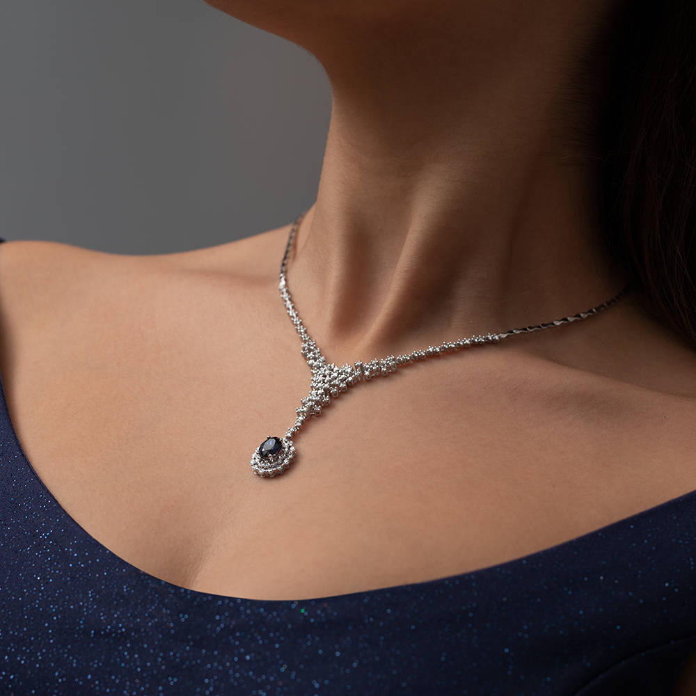 4.52 ct. Sapphire Necklace