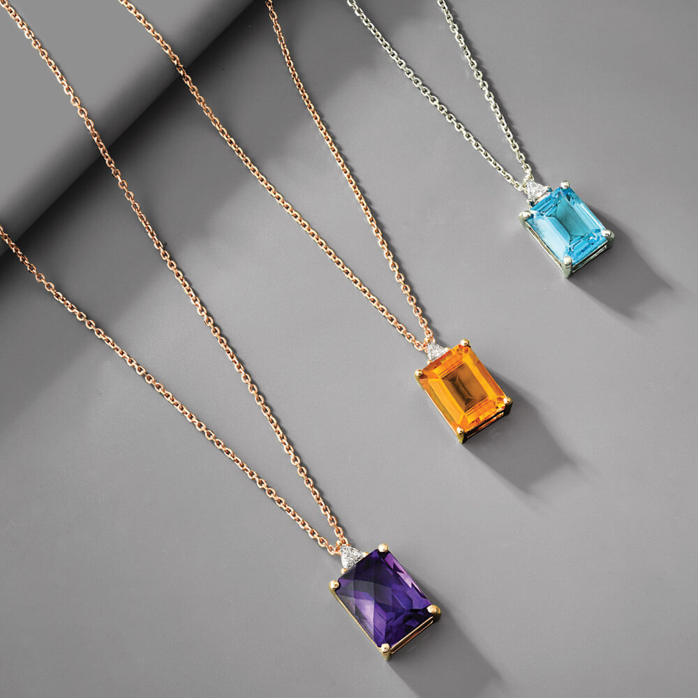 2.24 ct. Blue Topaz Necklace