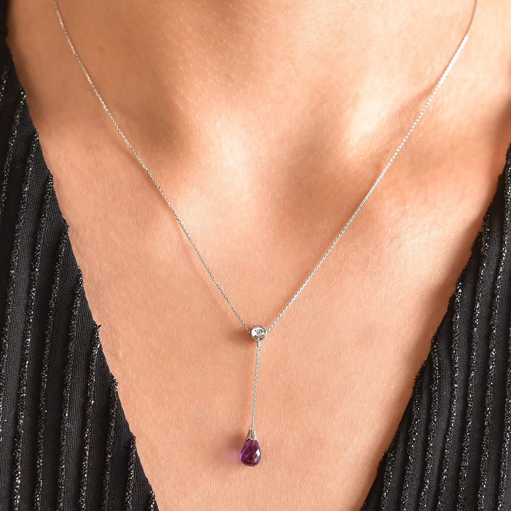 1.23 ct. Amethyst Halskette